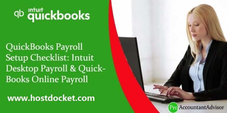 QuickBooks Payroll Setup Checklist-Intuit Desktop Payroll-Online Payroll