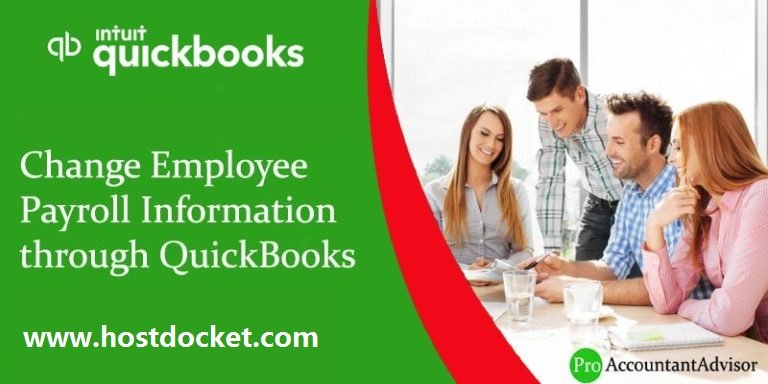 Change Employee Payroll Information through QuickBooks