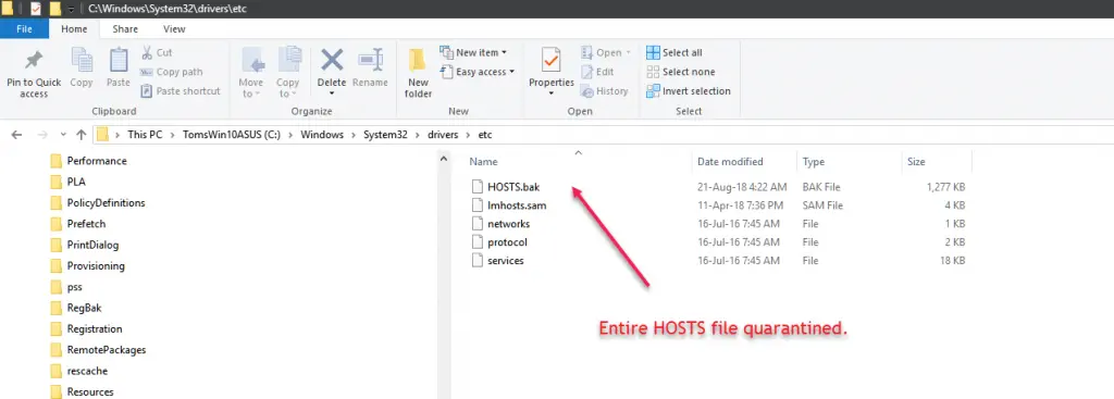 Edit host file 