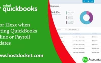 How to Fix QuickBooks 12000 Series Errors When Getting Payroll Updates?