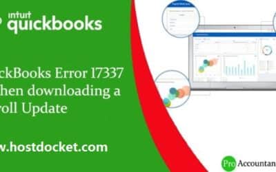 How To Deal With QuickBooks Error 17337 – When Downloading a Payroll Update?