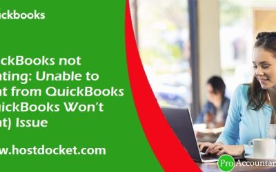 How to Troubleshoot Unable to Print Problem in QuickBooks?