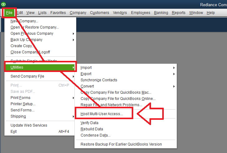 Stop Multi-user access to fix quickbooks error 6000 82 and 6000 106