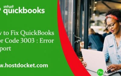 How to Fix QuickBooks Error Code 3003?