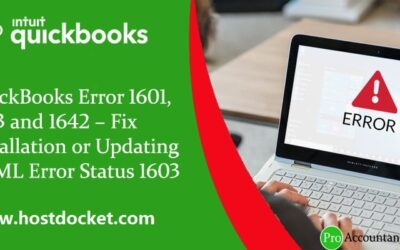 How to Resolve QuickBooks Error 1601, 1603 and 1642?