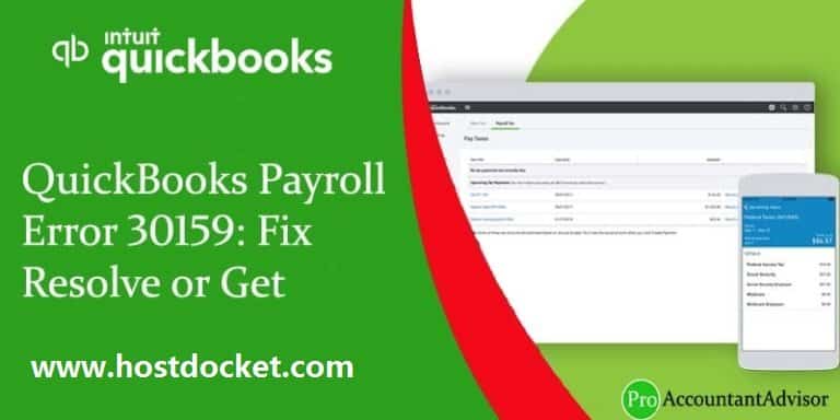 How to Fix QuickBooks Payroll Error 30159?