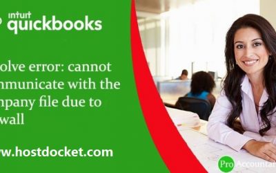 QuickBooks cannot communicate with the company file – [Fixed]