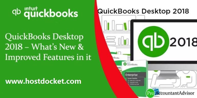 QuickBooks Desktop 2018–What’s New-Improved Features in it