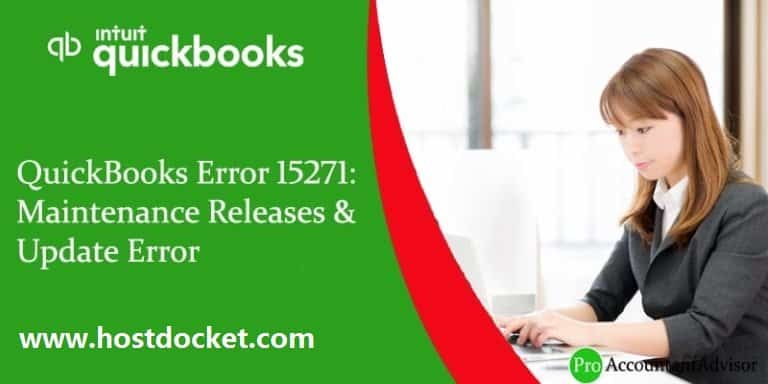 Fix QuickBooks Error 15271: Maintenance Release & Update Error