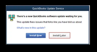 QuickBooks service update
