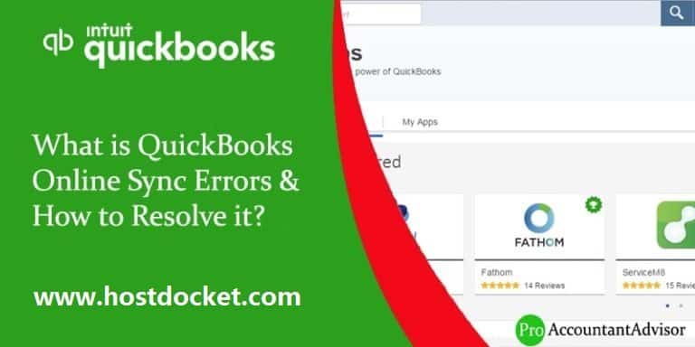 What is QuickBooks Online Sync Errors & How to Resolve it?