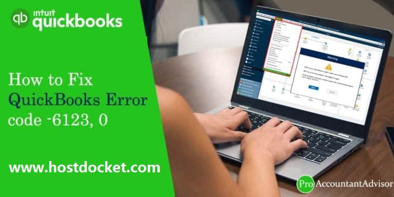 Fix QuickBooks Error code 6123,0 - Easy Troubleshooting Steps