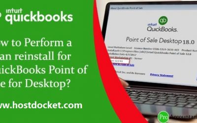 How to Perform a Clean reinstall for QuickBooks POS for desktop?