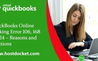 How to Fix QuickBooks Online Banking Error 106, 168 or 324?