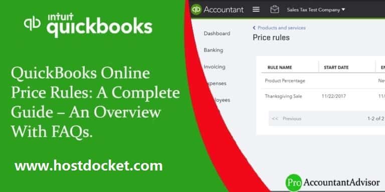 QuickBooks Online Price Rules-A Complete Guide–An Overview With FAQs