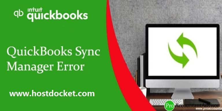 QuickBooks Sync Manager Error