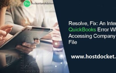 How to Resolving Internal QuickBooks error While accessing company record?