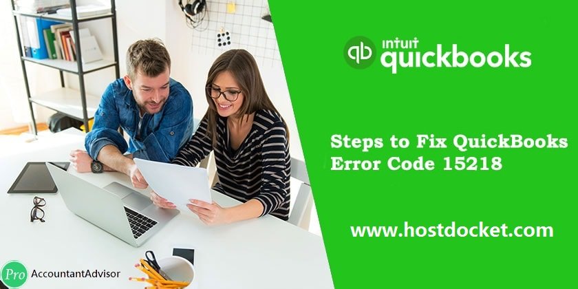 Steps to Fix QuickBooks Error Code 15218
