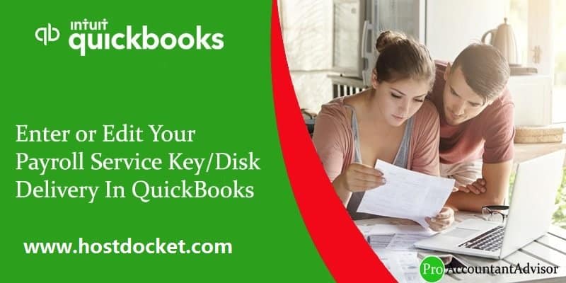 Enter or Edit Your Payroll Service Key-Disk Delivery In QuickBooks
