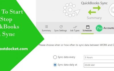 How To Start And Stop QuickBooks Data Sync?