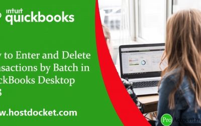 How to Enter and Delete Transactions by Batch in QuickBooks Desktop?