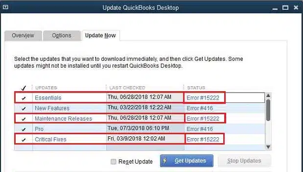 QuickBooks Payroll Error Code 15222