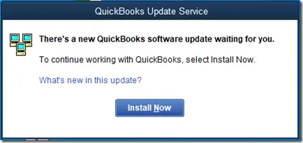 QuickBooks update - Crash com error 