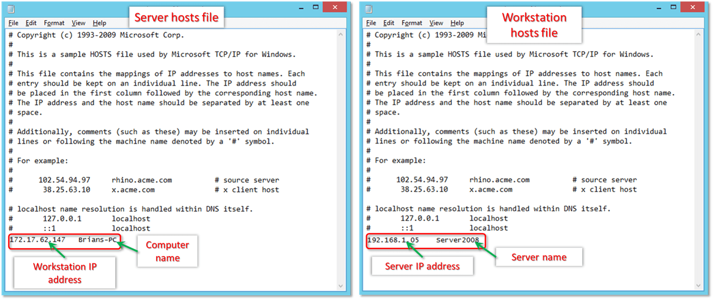 Edit the Host File in QuickBooks - Screenshot