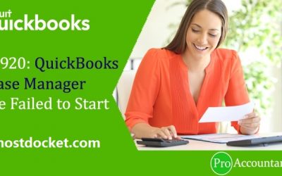 How to Fix QuickBooks Error 1920 (Database Manager Failed to Start)?