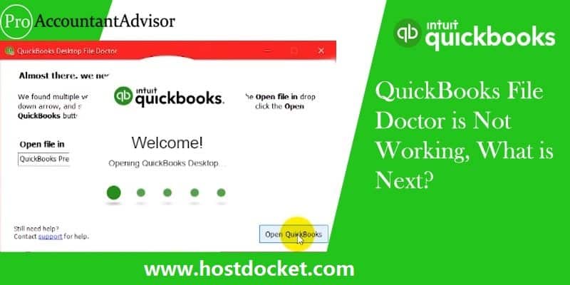 QuickBooks File Doctor is Not Working, What is Next