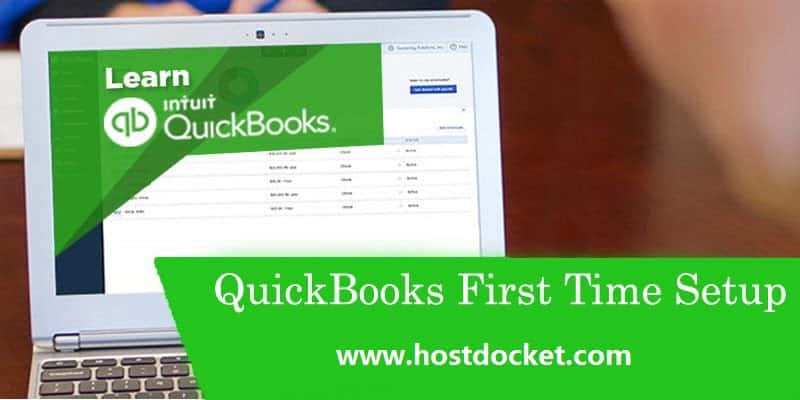 QuickBooks First Time Setup