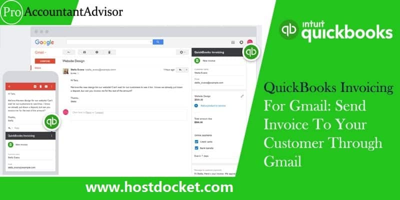 QuickBooks Invoicing For Gmail-Send Invoice To Your Customer Through Gmail