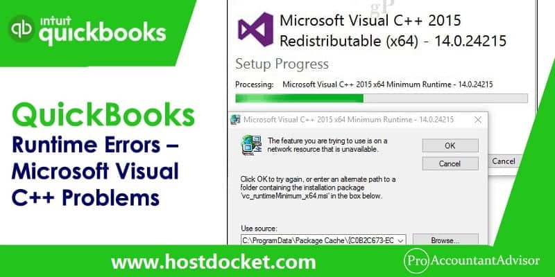 QuickBooks Runtime Errors – Microsoft Visual C++ Problems-Pro Accountant Advisor