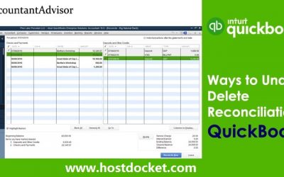 How to undo a reconciliation in QuickBooks online?