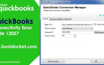 How to Fix QuickBooks Connectivity Error Code 12057?