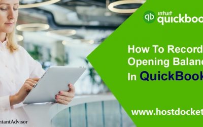 How to Record an Opening Balance in QuickBooks Desktop?