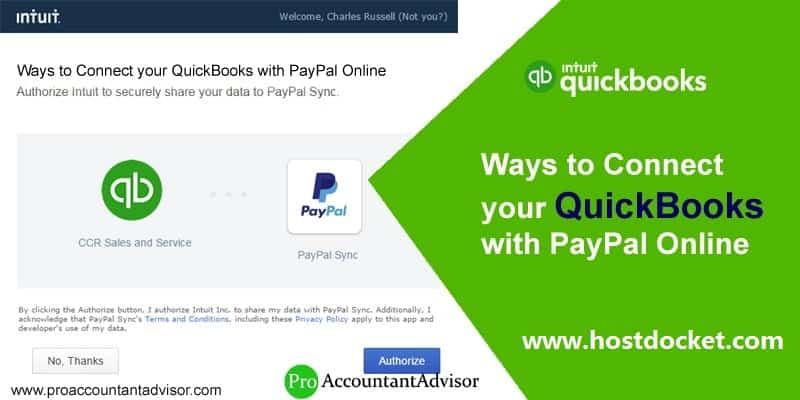 Ways to Connect your QuickBooks with PayPal Online-Pro Accountant Advisor