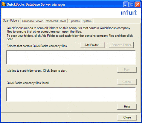 QuickBooks Database Server Manager Tool
