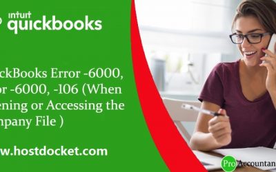 How to Fix QuickBooks Error 6000, 82 or 6000, 106? (When Opening or Accessing the Company File)