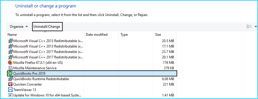 Uninstall and reinstall QuickBooks - error code 1334