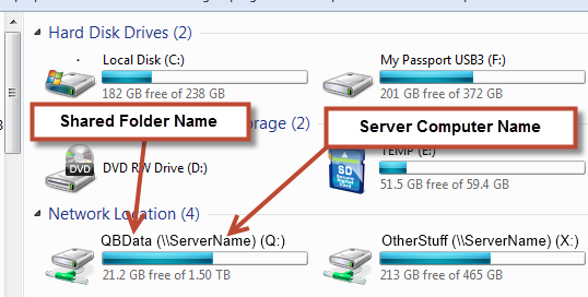 Open the file via the UNC path Open the file via the UNC path