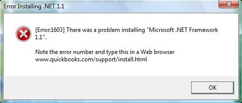 QuickBooks Error 1603 - When Installing or Updating QuickBooks -