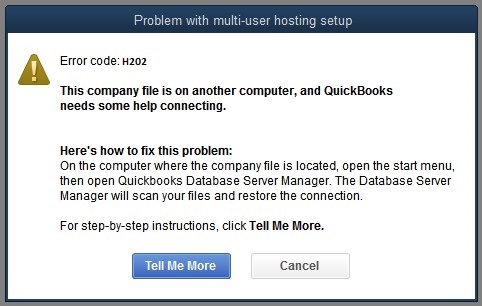 QuickBooks Error Code H202