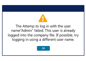 QuickBooks Error The Attempt To Log In With The Username Failed