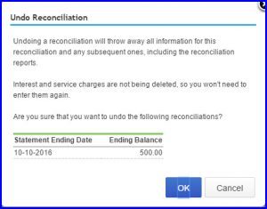 Undo Bank Reconciliation In QuickBooks