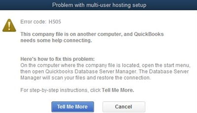 quickbooks error code h505 