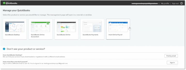Subscriptions in QuickBooks - Screenshot