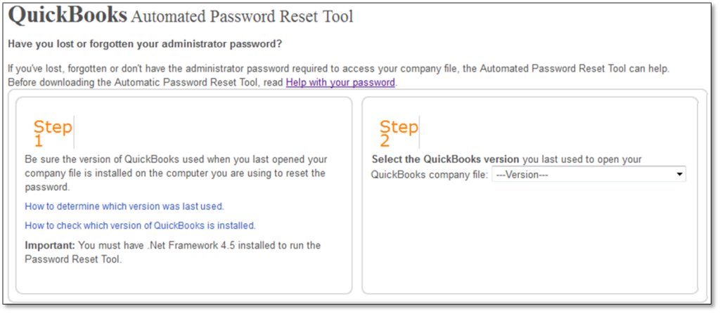 Automated Password Reset Tool for QuickBooks Desktop