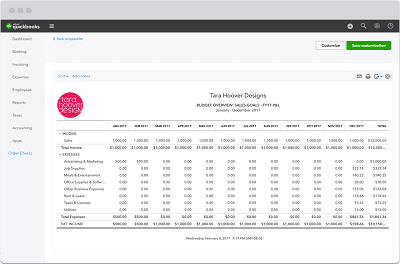 Financial Reporting - Screenshot