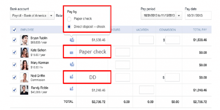 How to create one-time payroll check in QuickBooks Online - Step 3